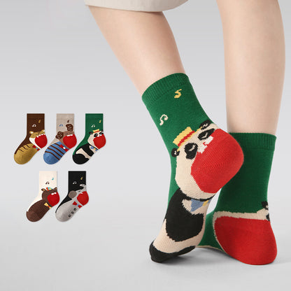 Kids' Cartoon Socks - "Singing Circus" Collection