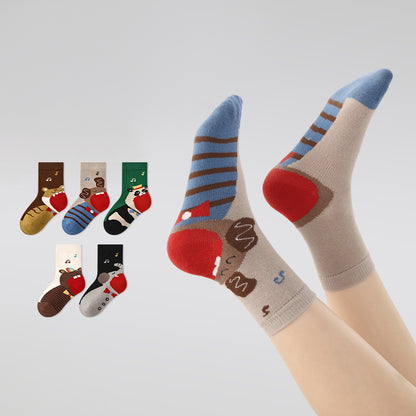 Kids' Cartoon Socks - "Singing Circus" Collection